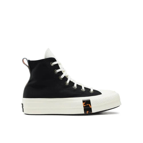 Sneakers Chuck Taylor All Star Lift Platform Tortoise - Noir