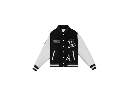 Illusion Varsity Jacket - Black - Men