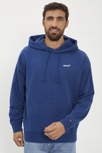 Sweat Bleu À Capuche