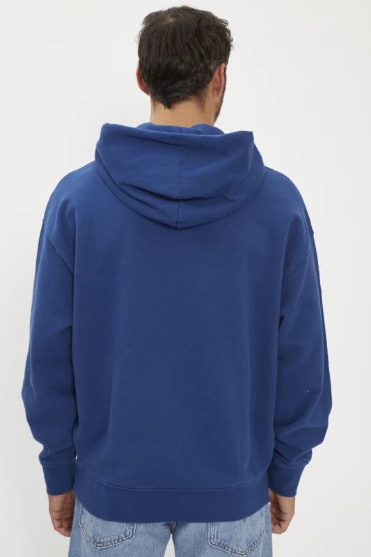 Sweat Bleu À Capuche