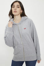 Levi'S Standard Zip Sweatshirt À Capuche Femme Starstruck Heather Grey Xxs