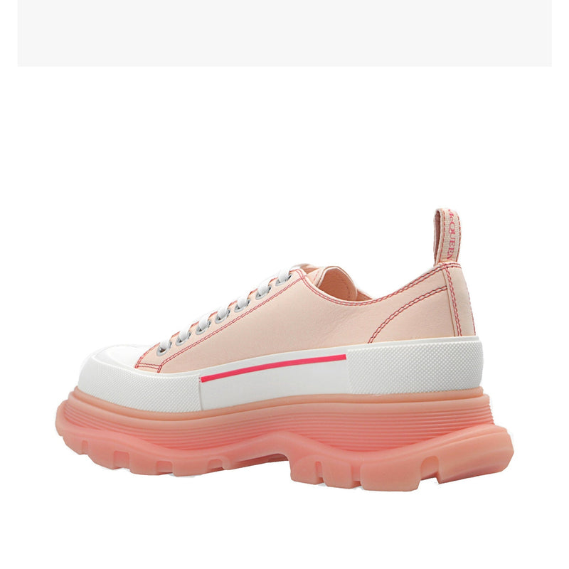Sneakers - Alexander Mcqueen Tread Slik Leather - Pink