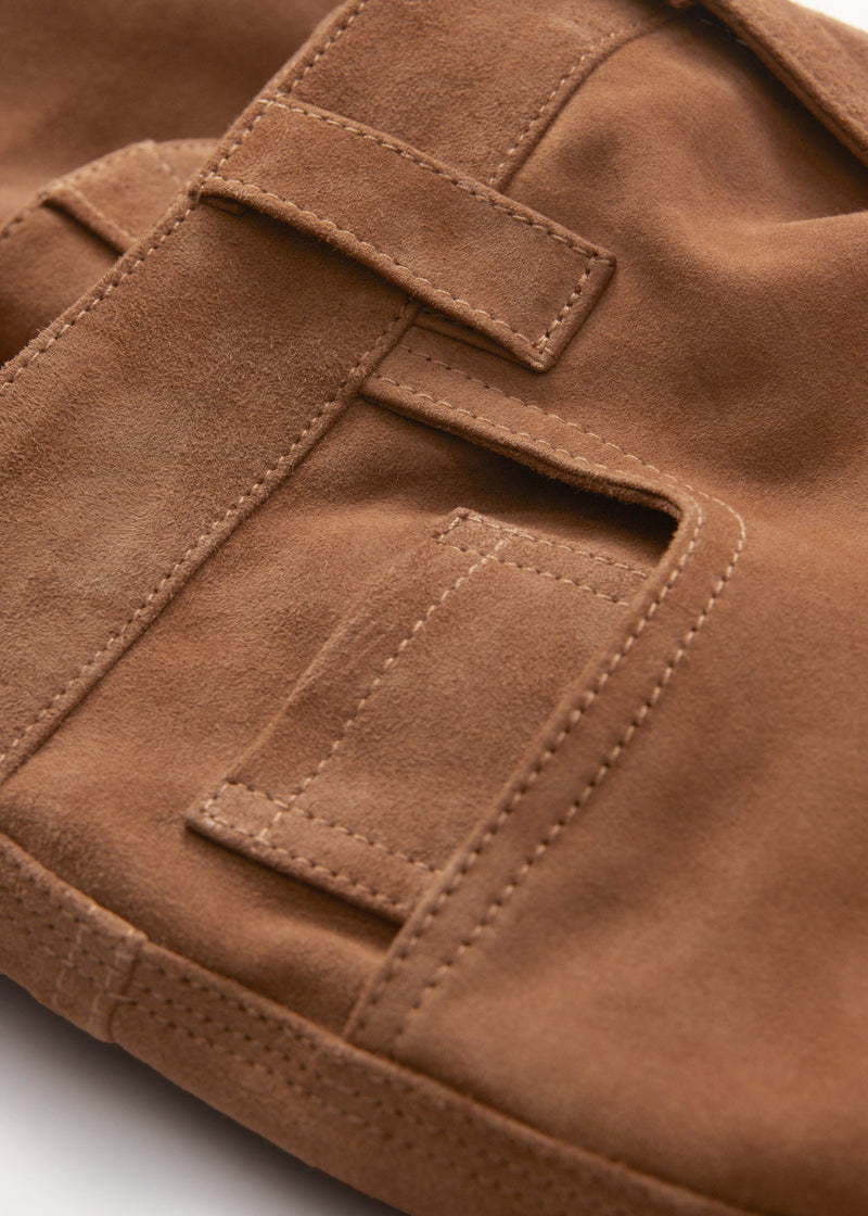 Trousers Es Melissa Suede Trs - Brown - Women
