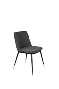 Lionel - Dining Room Chair - Fabric - Dark Gray