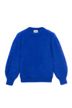 Pull Alix Angora Bleu Olympiade Et Doré.