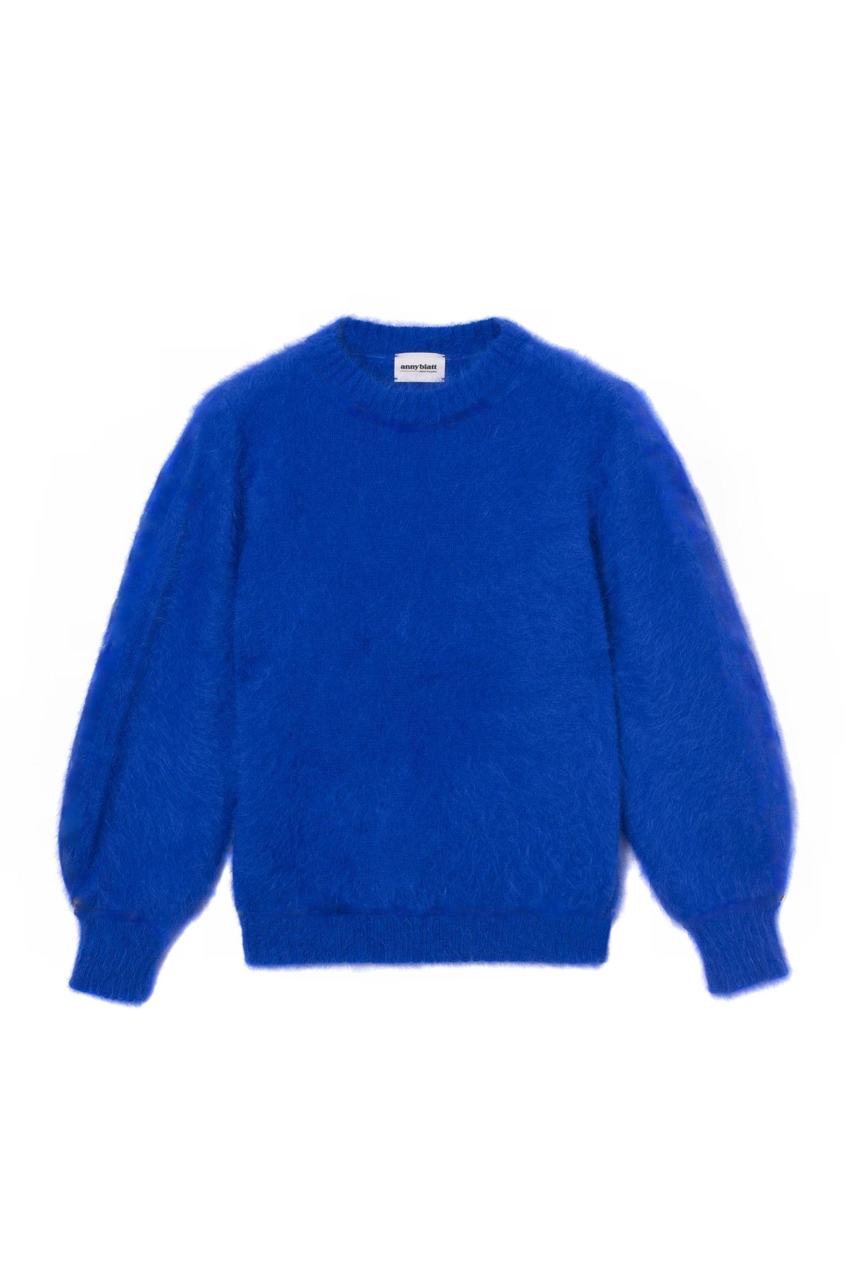 Pull Alix Angora Bleu Olympiade Et Doré.