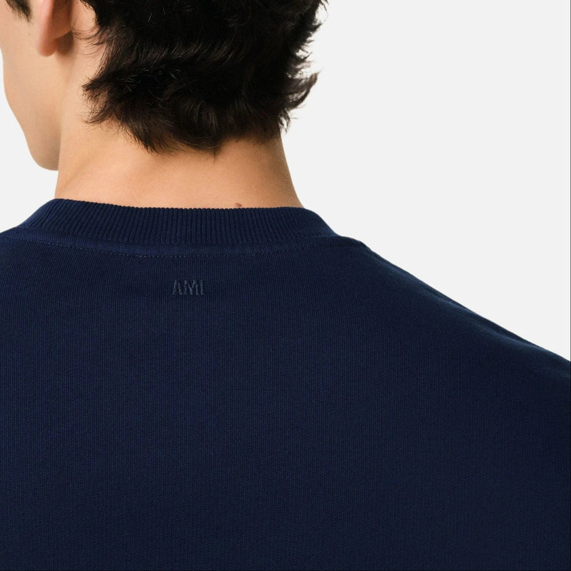 Ami De Coeur Sweatshirt – Ami Paris – Navy Blue Red