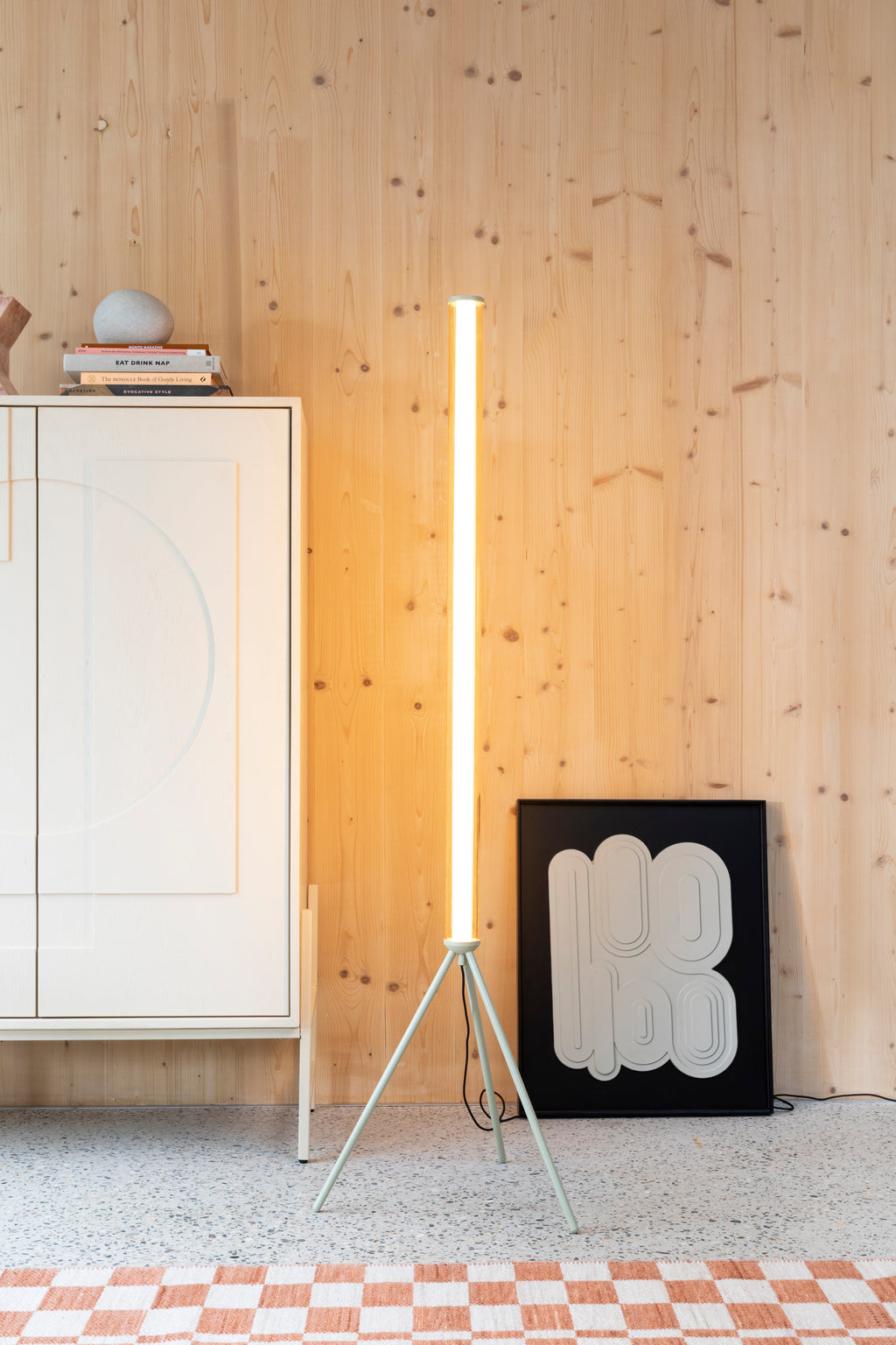 Scotty - Floor lamp - Glass - Beige