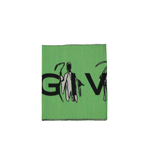 Écharpe En Laine Givenchy Logo - Homme - Green