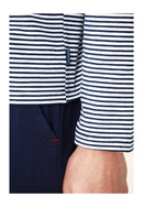 Ensemble Pyjama Haut Marinière Et Pantalon Bleu Marine En Coton - Pyjama Jeason Haut Manches Longues Marinière Et Bas De Pyjama Long Marine