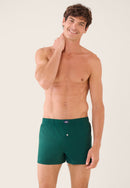 Caleçon Vert Sapin En Jersey De Coton - Fredo Vert Sapin
