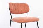 Jolien - Dining Chair - Upholstered - Black/Pink
