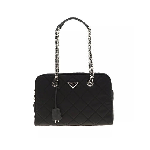 Bolso bandolera Prada de nailon acolchado - Mujeres - Negro