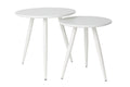 Daven Set of 2 - Side Table - Wood - White