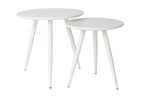 Daven Set of 2 - Side Table - Wood - White
