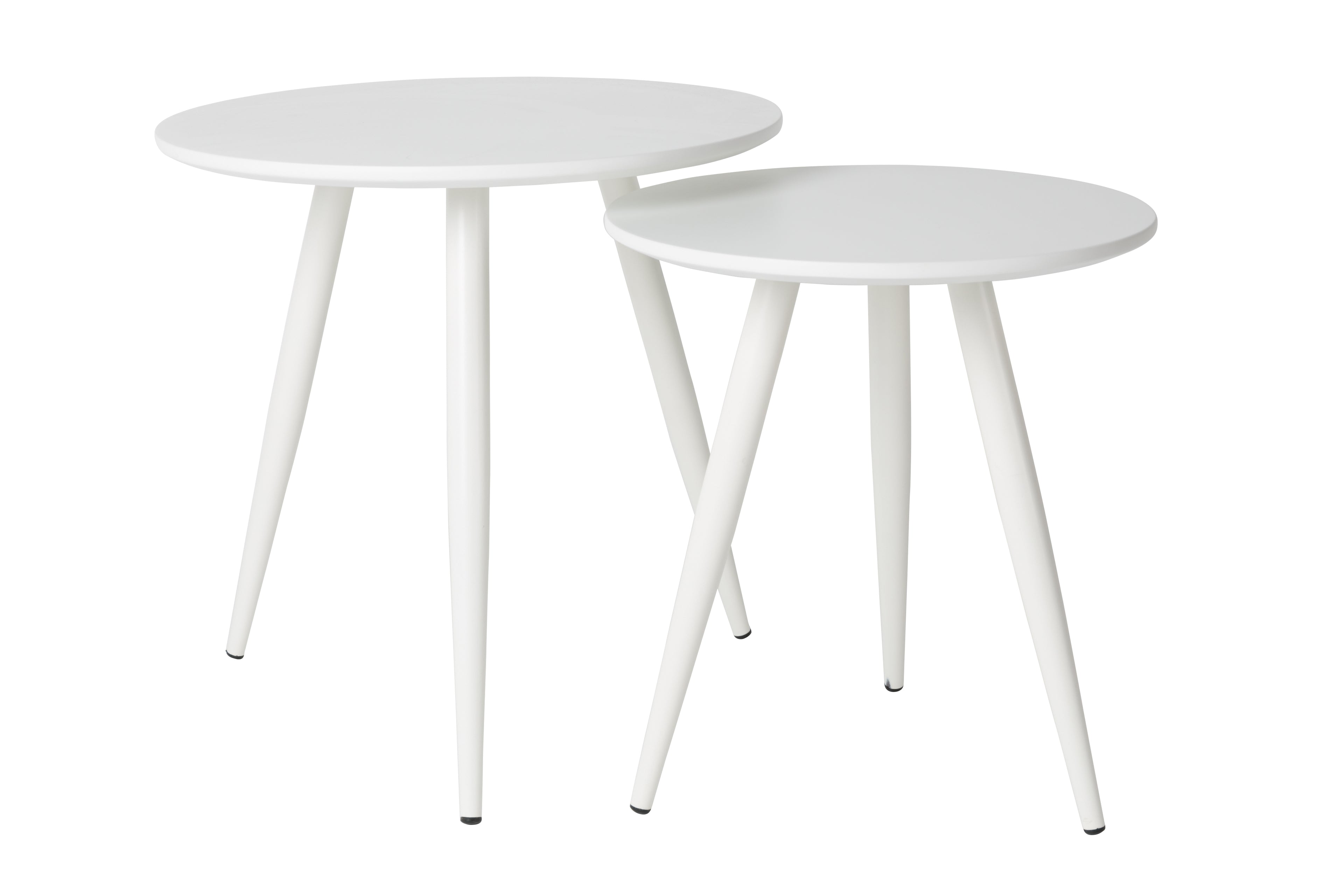 Daven Set of 2 - Side Table - Wood - White