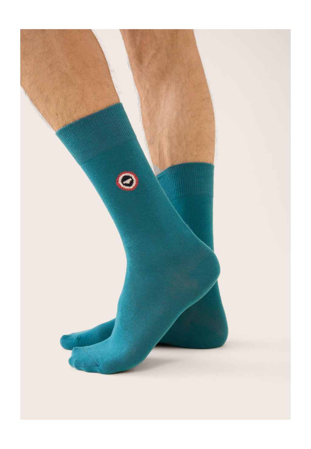 Calcetines de Media Caña Lisos Robuste - Azul Pato