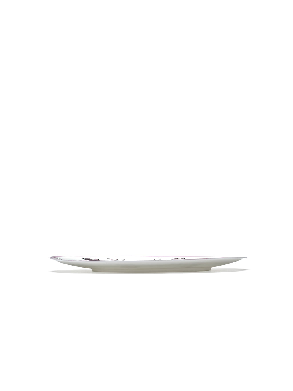 Midnight Flowers - Lot De 2 Assiettes - L - Porcelaine Bone China - Foncé Viola