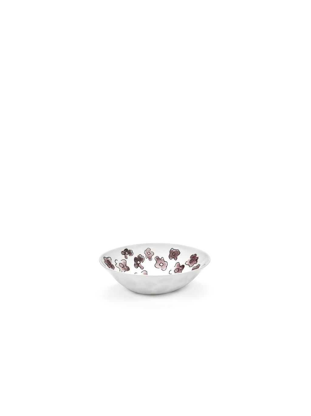 Midnight Flowers - Lot De 2 Bols Bas - S - Porcelaine Bone China - Foncé Viola
