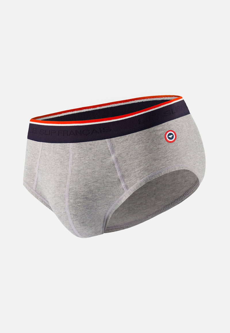 Slip Gris En Coton Avec Cocarde - Terrible Gris Chine