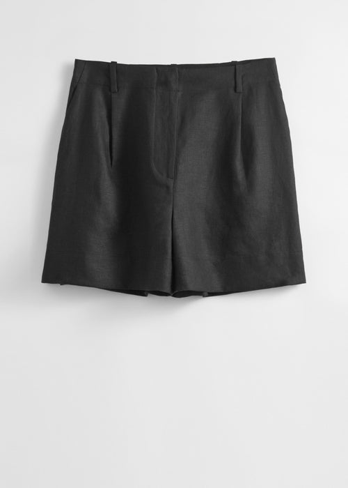 Shorts St Donny Shorts de lino - Negro - Mujer