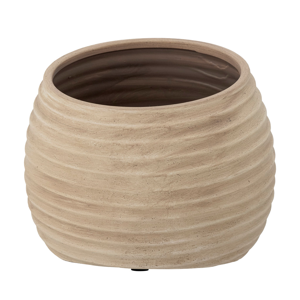 Cimmy - Deco Plant Pot - Brown - Terracotta