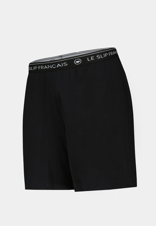 Bas De Pyjamas Court En Coton - Noir