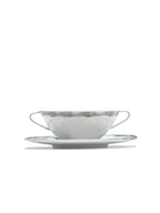Midnight Flowers - 2er-Set Suppentassen + Untertassen - Bone-China-Porzellan - Mirtillo Tea