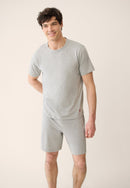 T-Shirt Homme Gris À Manches Courtes En Coton - Formidable Gris