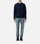 Ami De Coeur Sweatshirt – Ami Paris – Navy Blue Red