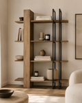 Bookcase Onno - Oak / Black