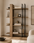 Bookcase Onno - Oak / Black
