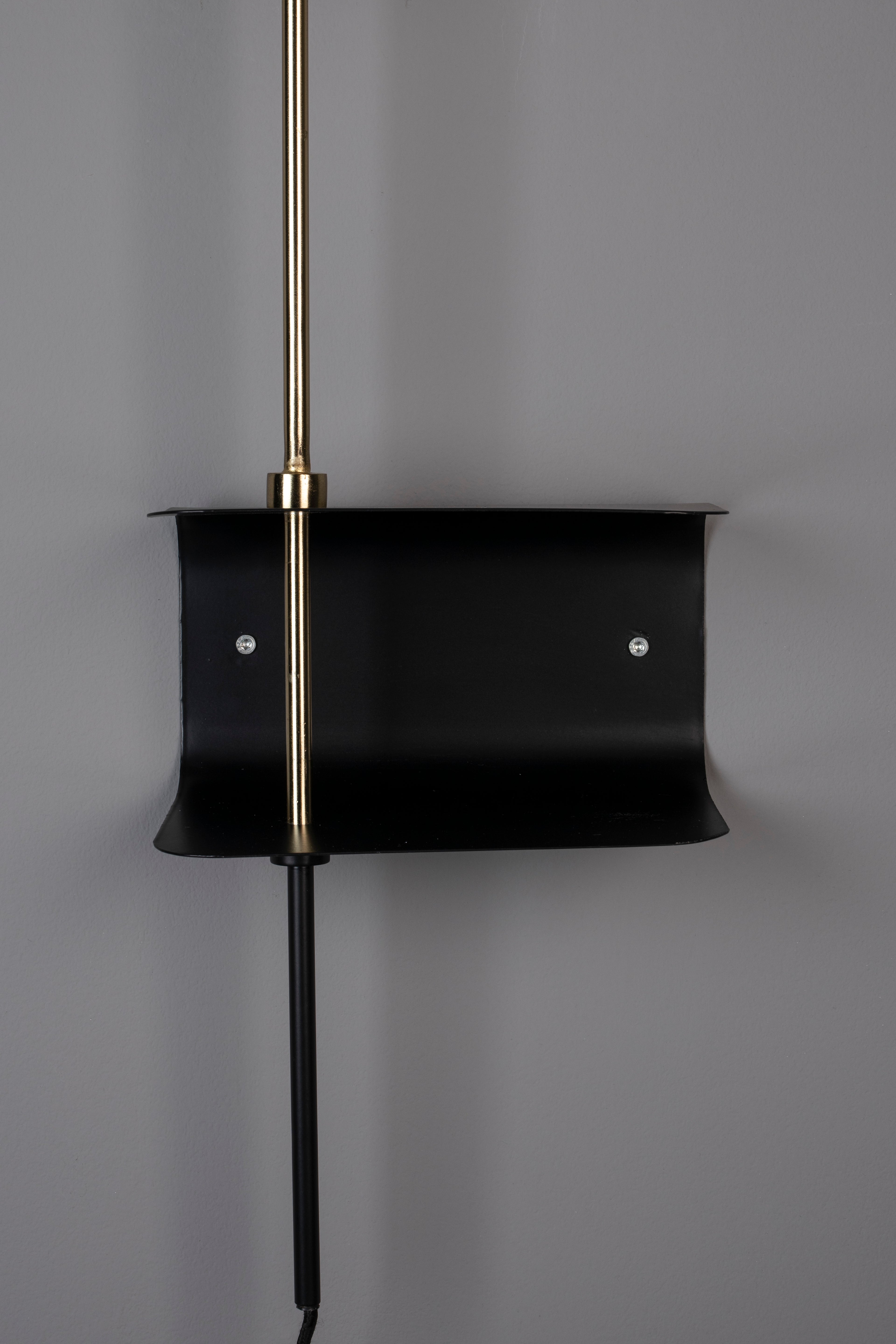Shaw - Applique Murale - Fer - Noir