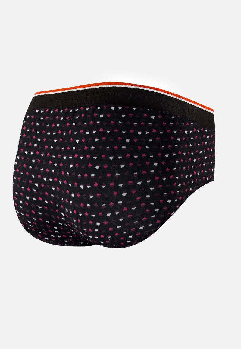 Slip À Motif - Terrible Petits Carres Noir