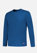 T-Shirt À Manches Longues Superbe En Coton - Bleu Acier