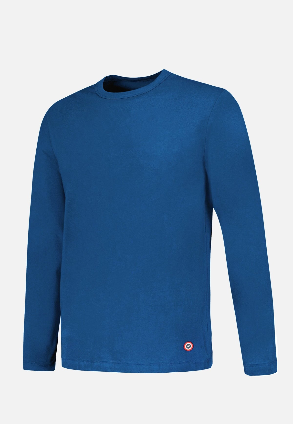 T-Shirt À Manches Longues Superbe En Coton - Bleu Acier