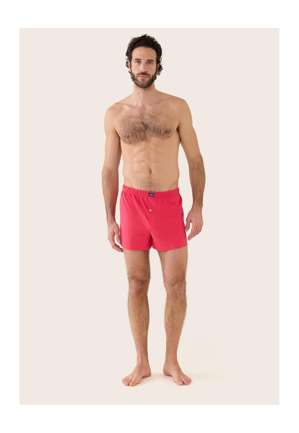 Fredo Cotton Jersey Boxer Shorts - Cherry Pink