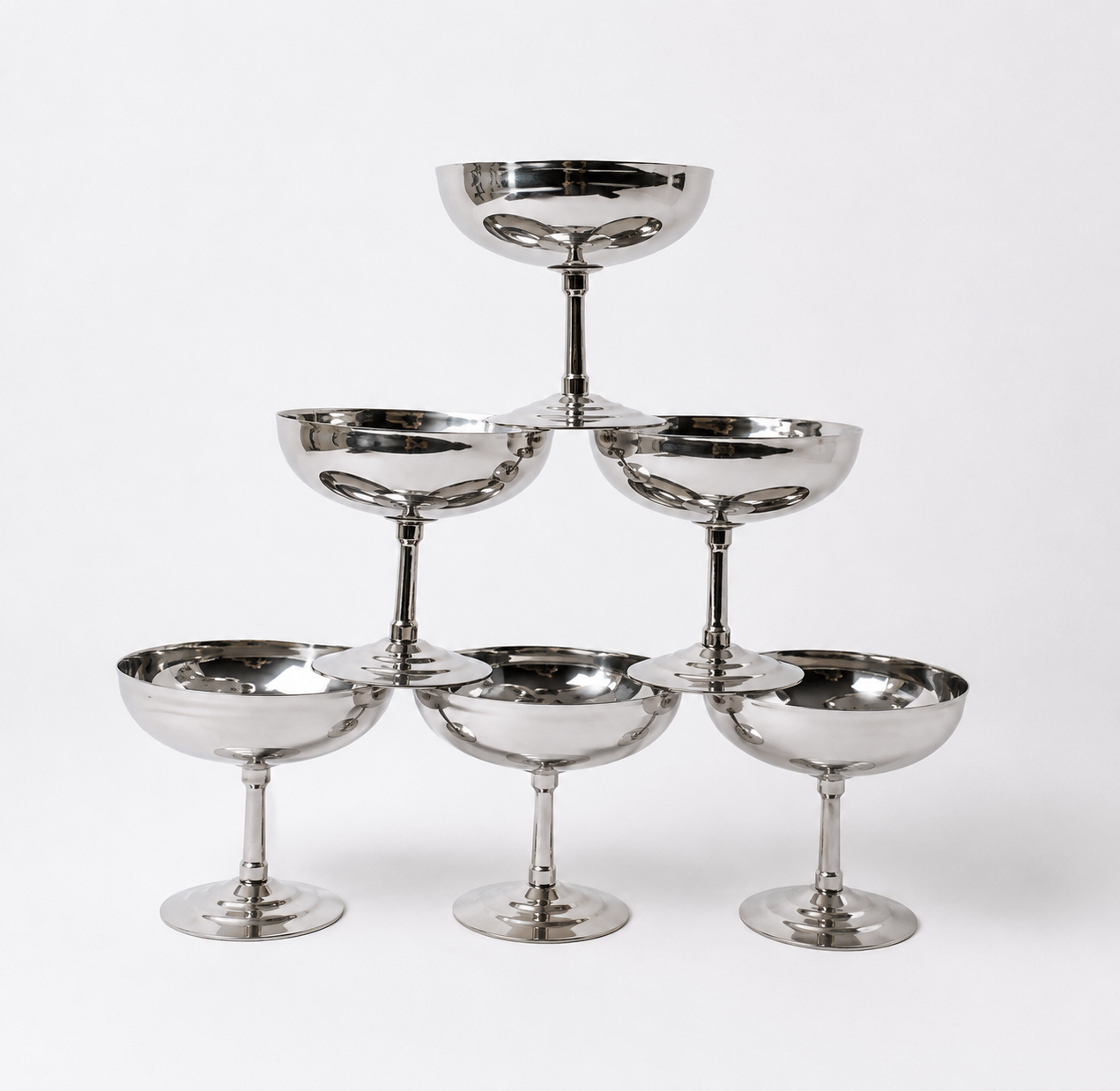 Ensemble De 6 Coupelles Inox