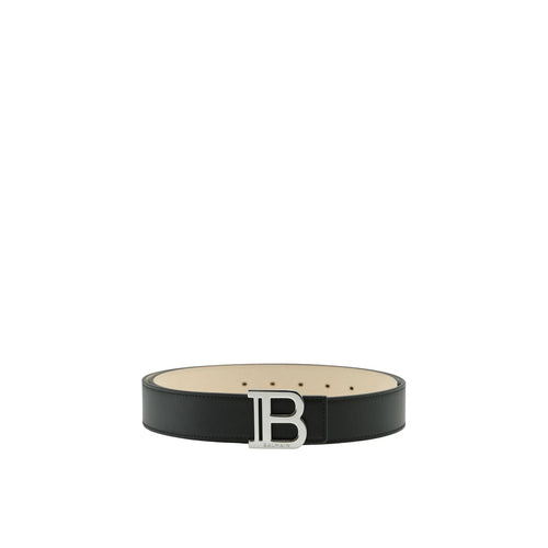 Cinturón de piel Balmain - Hombres - Negro