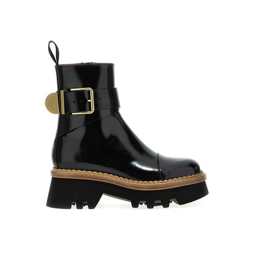 Bottes Chloé Owena Leather - Black - Femme
