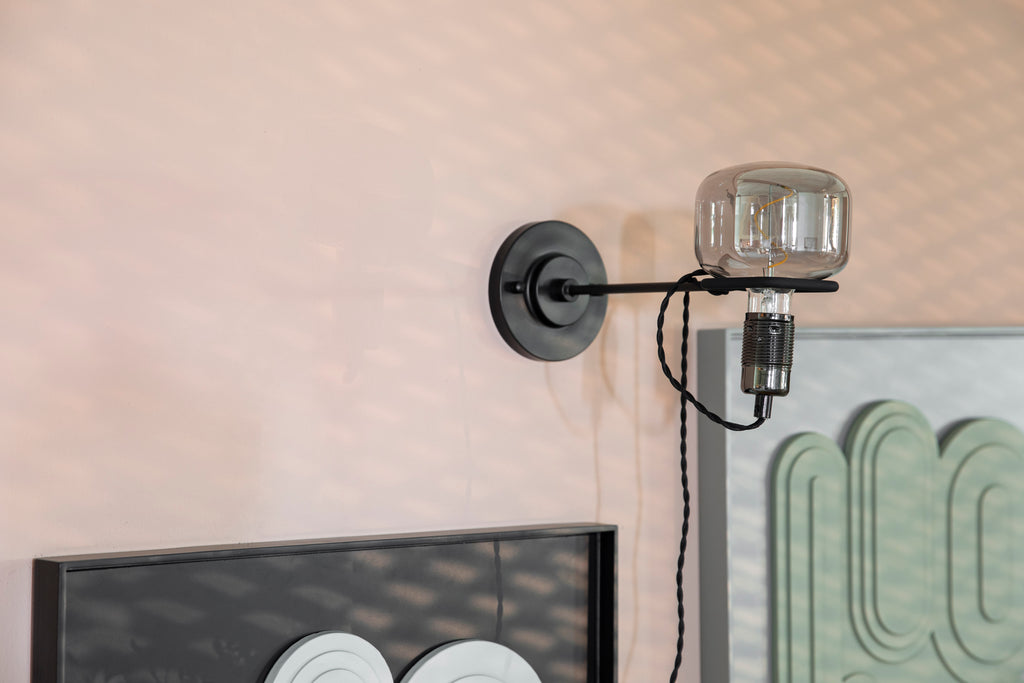 Hazy - Wall Light - Glass - Black