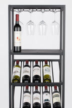 Cantor Shelf S - Wine Cabinet - Iron - Black