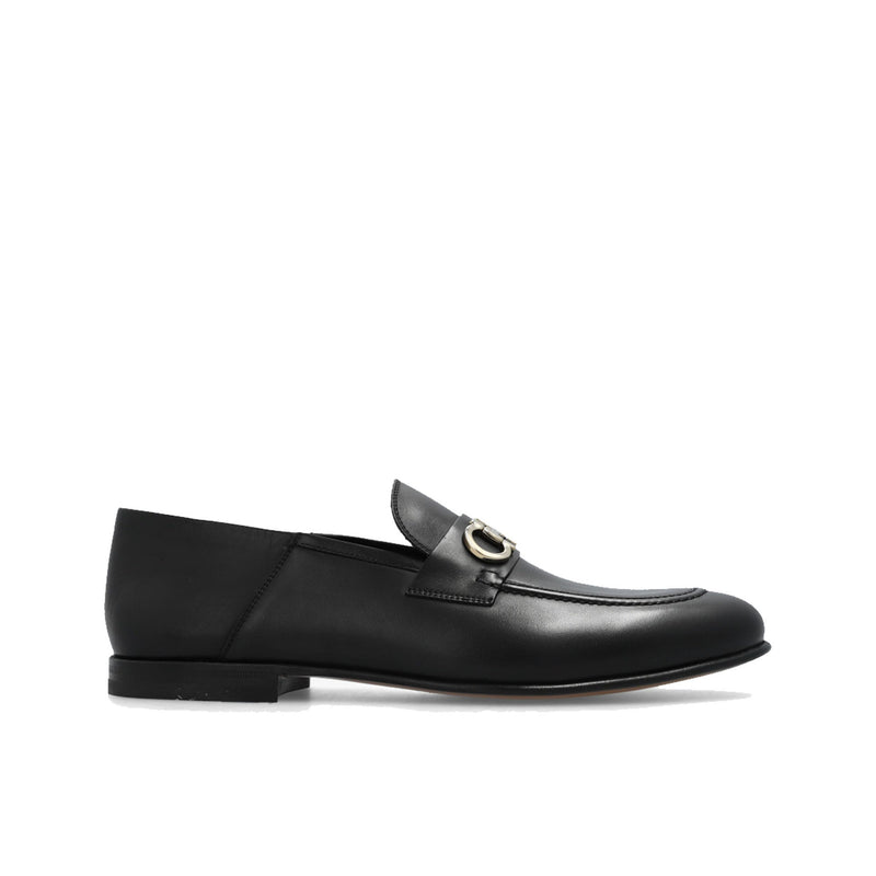 Mocassins P118-Salvatore Ferragamo Gin Leather - Black - Homme