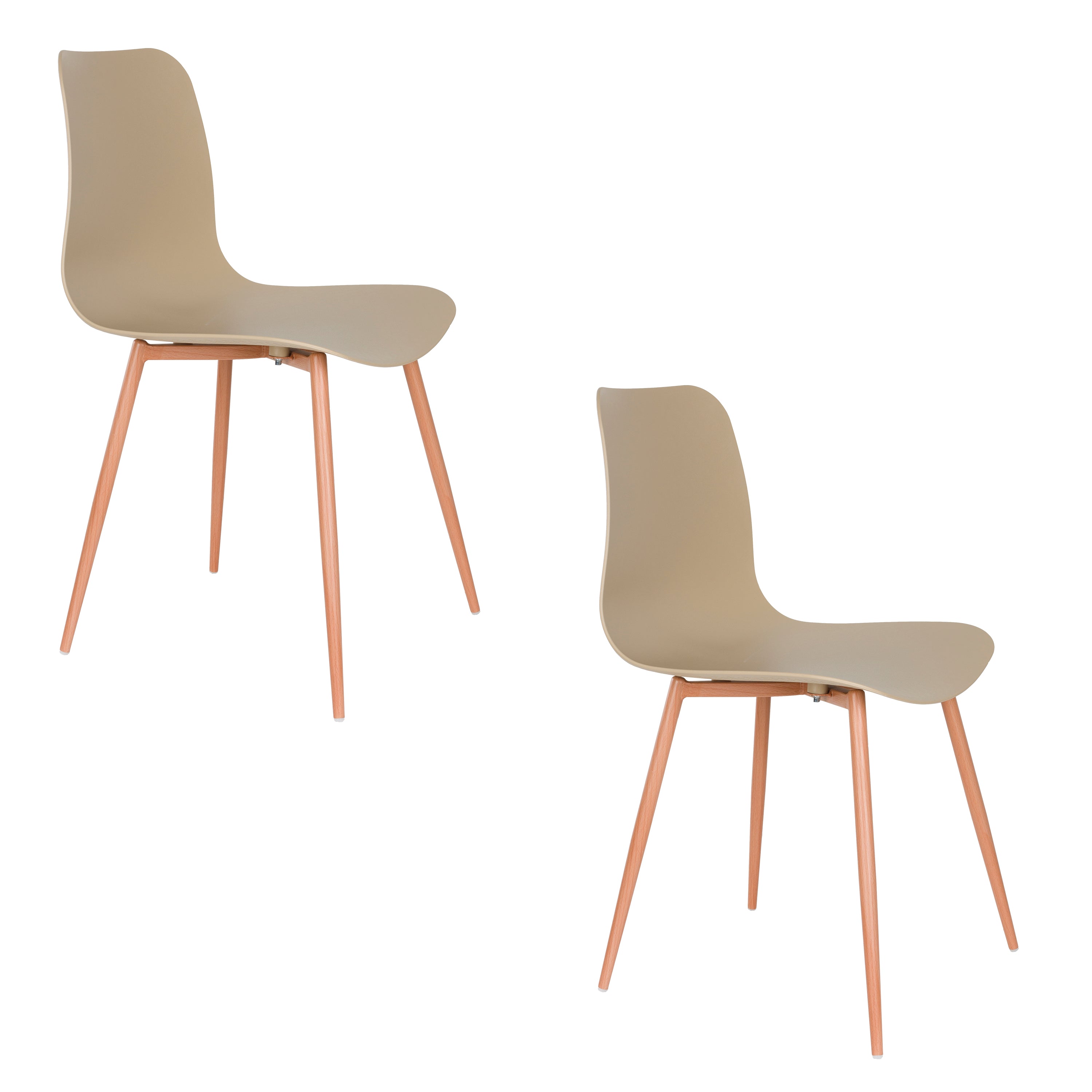 Leon - Dining Room Chair - Steel - Beige