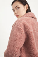 Lily - Manteau De Fourrure - Rose Foncé