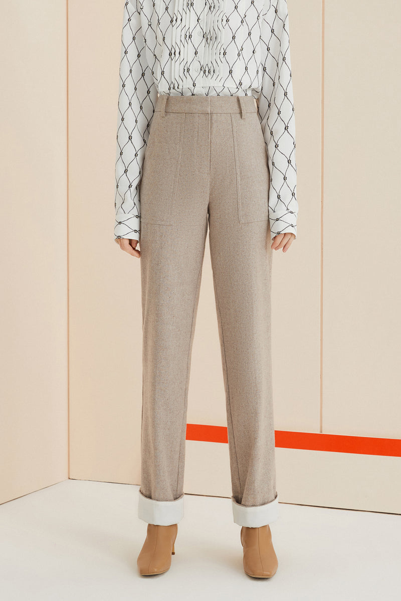 Lily - Pantalon - Beige Clair Café