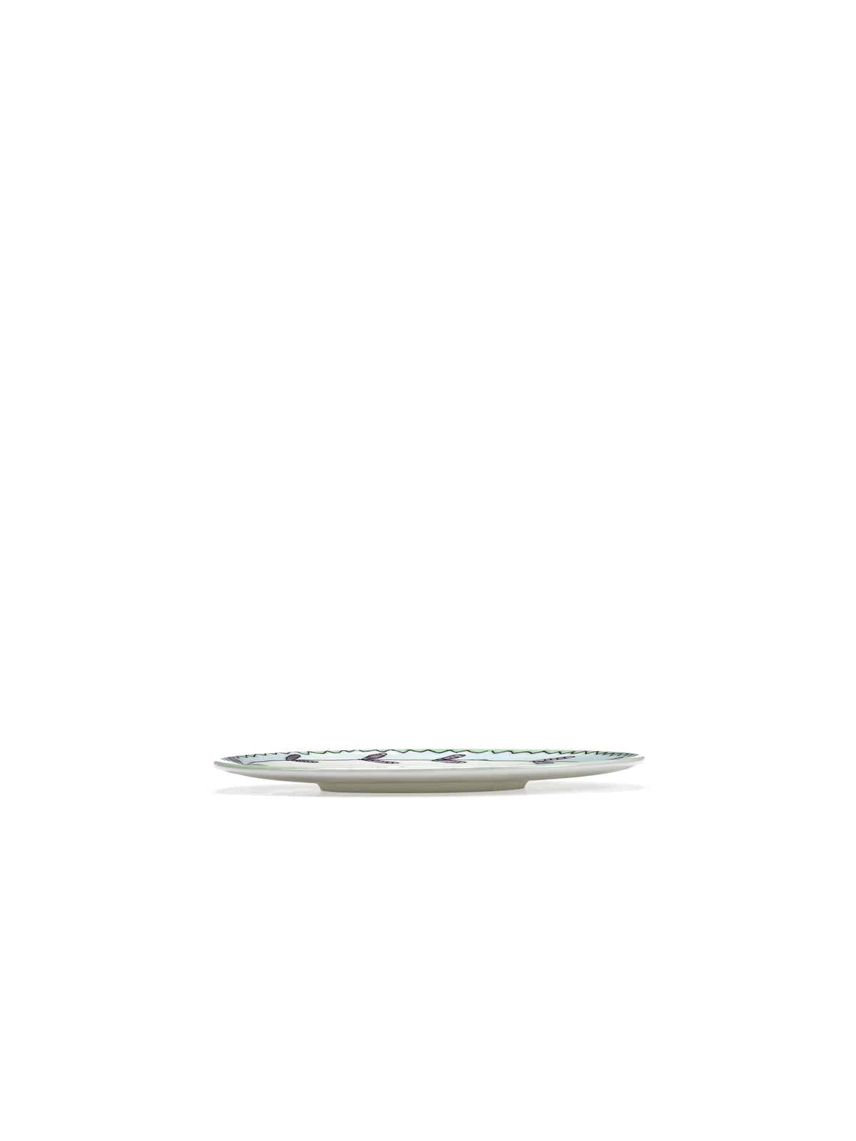 Midnight Flowers - Lot De 2 Soucoupes Pour Tasse À Café Basse - Porcelaine Bone China - Blossom Milk