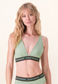 Reggiseno a Triangolo Séduisante in Cotone - Verde Salvia