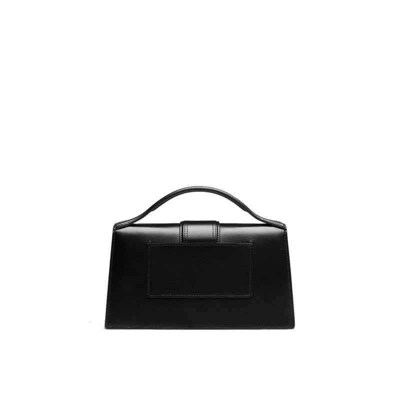 Sac Jacquemus Le Grand Bambino - Gold Logo - Femme - Black