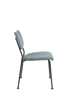 Benson - Chaise De Salle À Manger - Tissu - Gris/Bleu